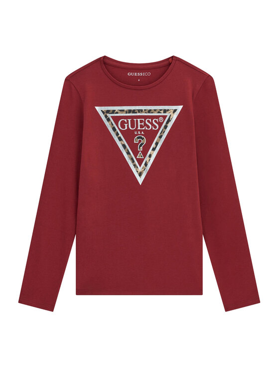 Guess Bluzka J6BI02 K5771 Czerwony Regular Fit