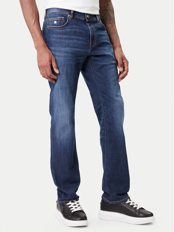 KARL LAGERFELD Jeansy 265501 500843 Granatowy Slim Fit
