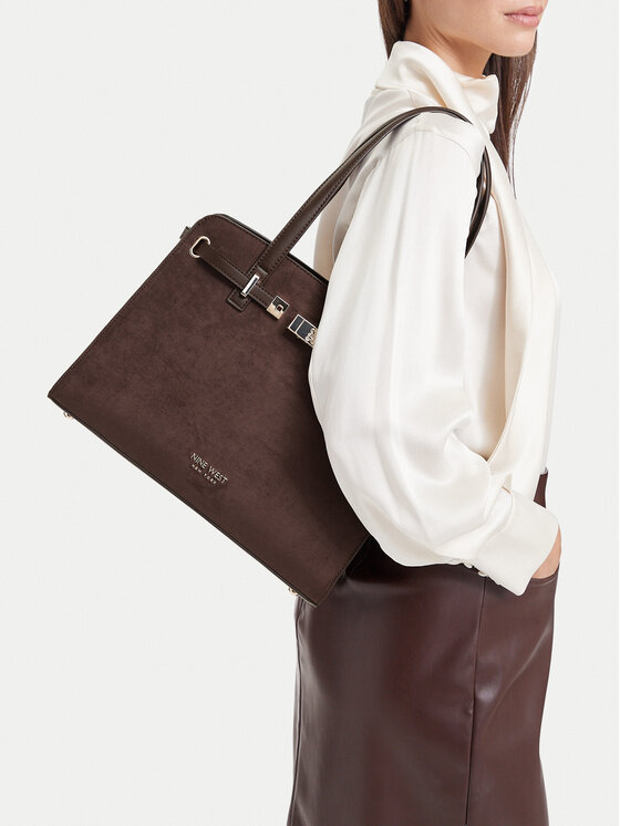 Nine West Torebka CEO-MODERN GRACE-LDA9516 Brązowy ciemny