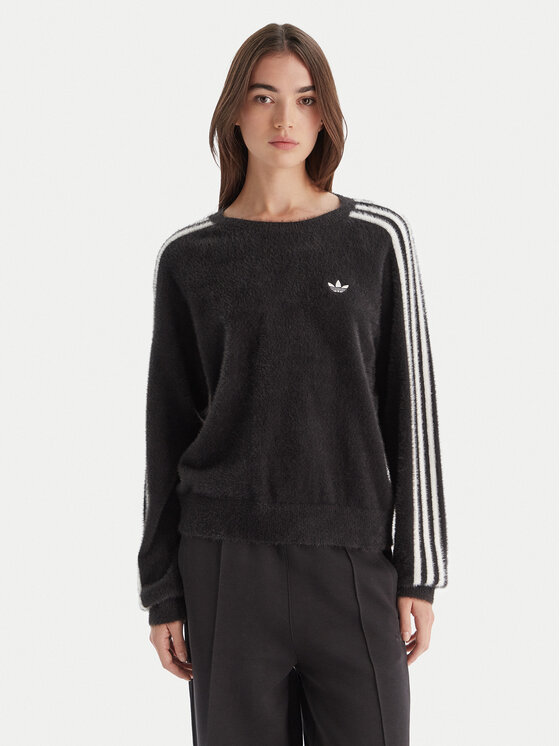 adidas Bluza adicolor Holiday JX7813 Czarny Loose Fit