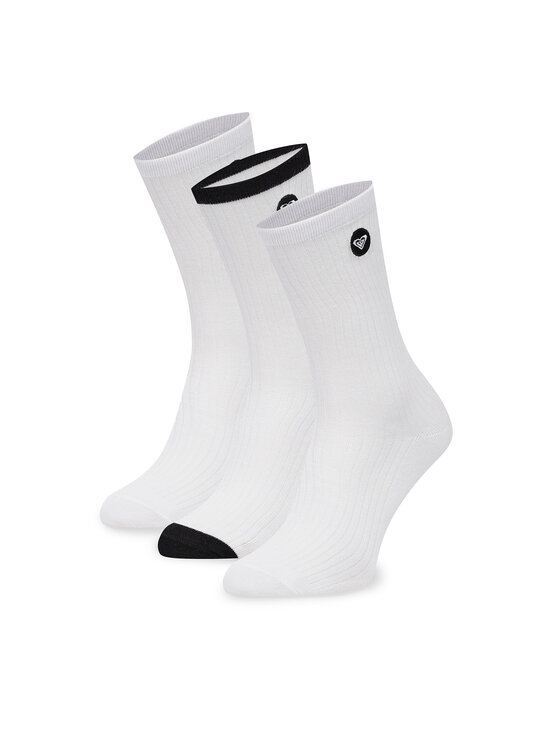 Roxy Skarpety długie AS_ROXY_02W_AW26 (3-PACK) Biały