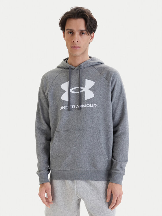 Under Armour Bluza Ua Rival Fleece Logo 1379758 Szary Loose Fit