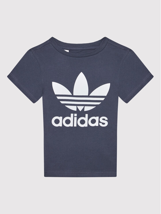 adidas T-Shirt Trefoil HC9601 Granatowy Regular Fit