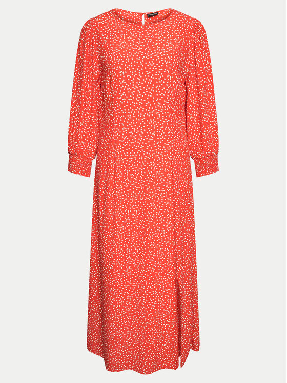 Pieces Sukienka letnia Sui 17149330 Czerwony Regular Fit