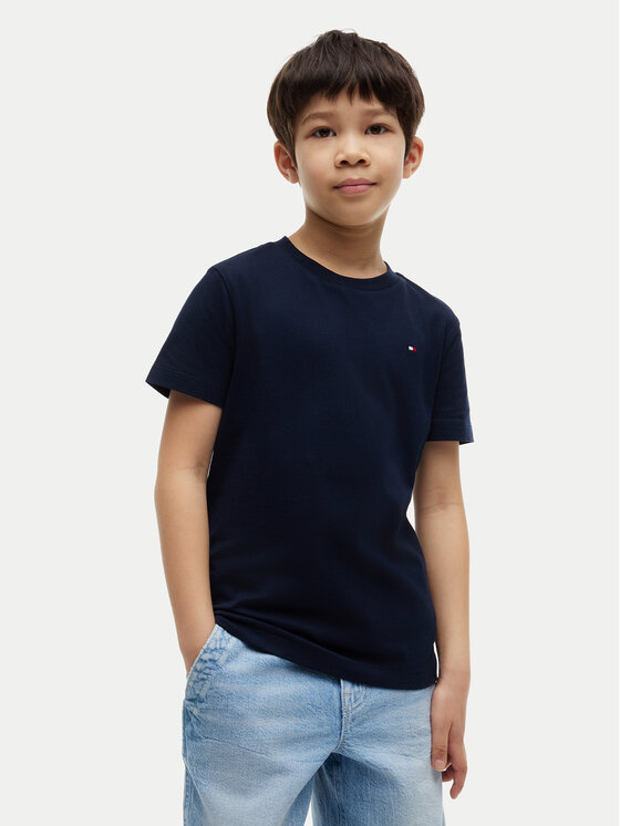 Tommy Hilfiger T-Shirt Team Tommy Graphic KB0KB10591 Granatowy Regular Fit