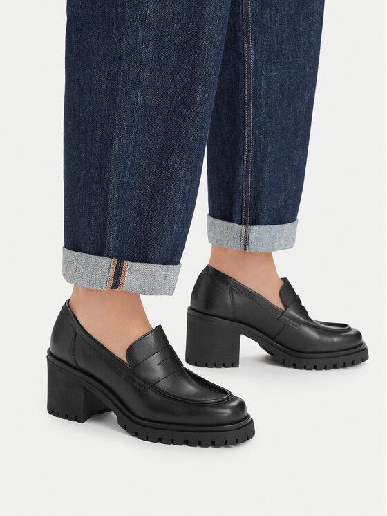 Badura Loafersy GATE-25820LM Czarny