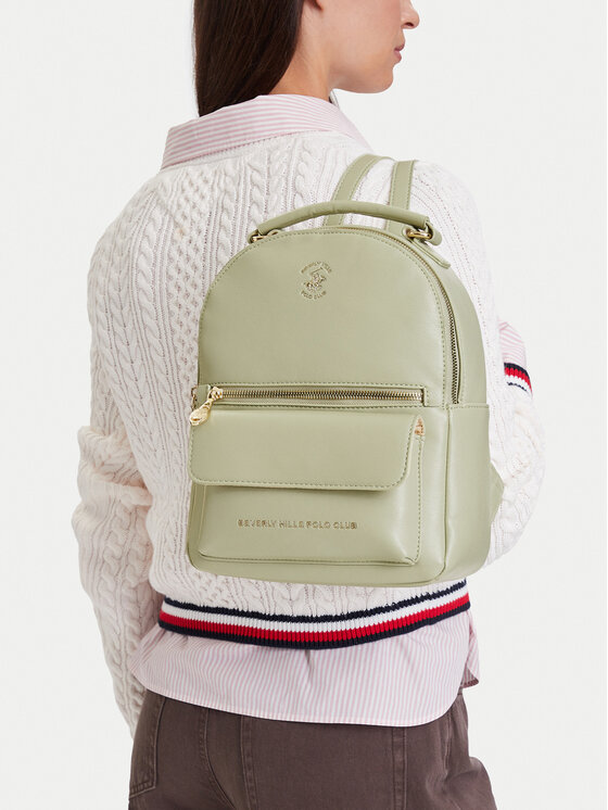 Beverly Hills Polo Club Plecak CEO-BHPC-L-001-10 Zielony jasny