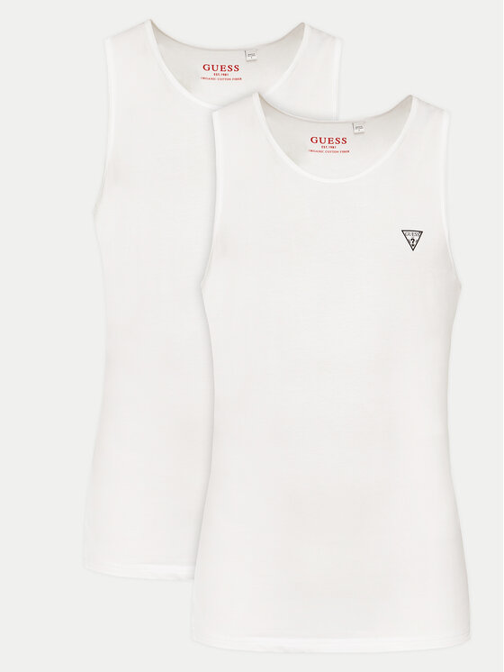 Guess Komplet tank topów U97G15 KCD31 Biały Regular Fit