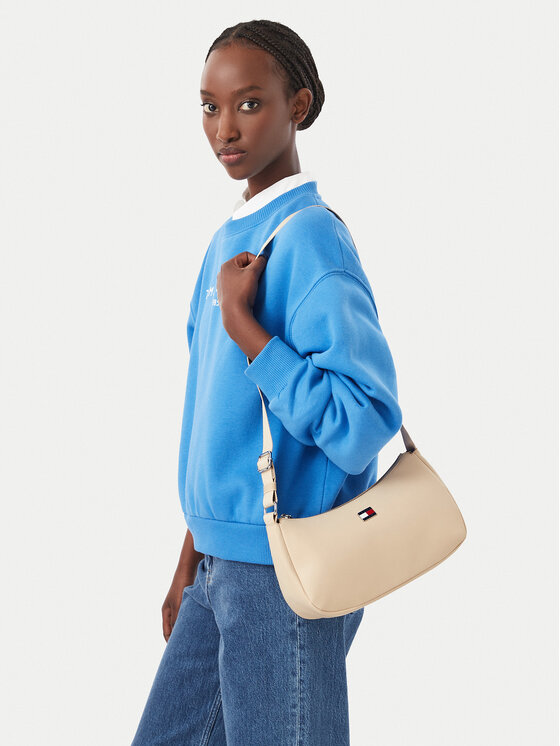 Tommy Jeans Torebka Tjw Daily Elevated Shoulder Bag AW0AW19041 Beżowy jasny