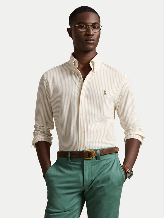 Polo Ralph Lauren Koszula 710B25852002 Beżowy Regular Fit