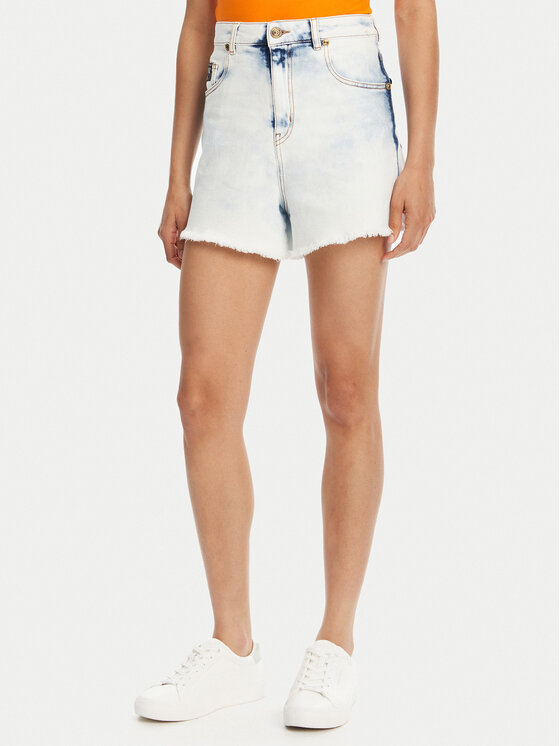 Versace Jeans Couture Szorty jeansowe 78HAD51R Niebieski Straight Fit