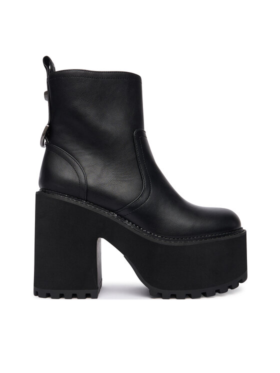 Buffalo Botki Killah Zip Boot Mid 1622374 Czarny