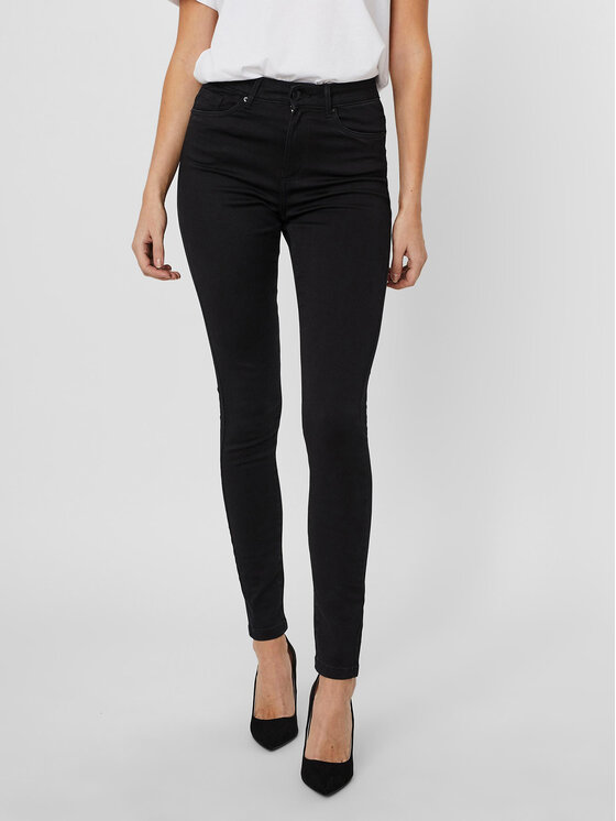 Vero Moda Jeansy Sophia 10209215 Czarny Skinny Fit