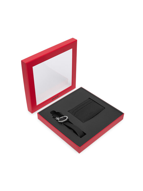 HUGO Zestaw etui na karty i brelok GBHM Key Chain&C.Case 50573603 Czarny