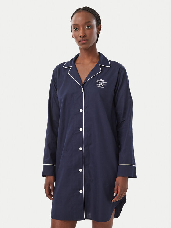 LAUREN RALPH LAUREN Koszula nocna ILN32545 Granatowy Regular Fit