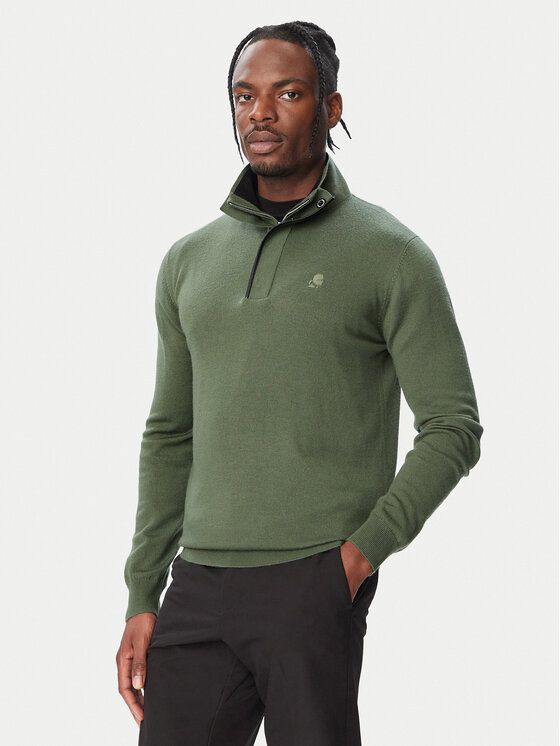 KARL LAGERFELD Sweter 655005 564399 Zielony Regular Fit