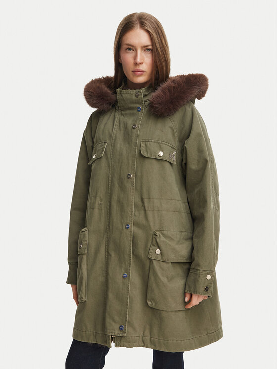 Liu Jo Parka WF6002 T718A Zielony Regular Fit