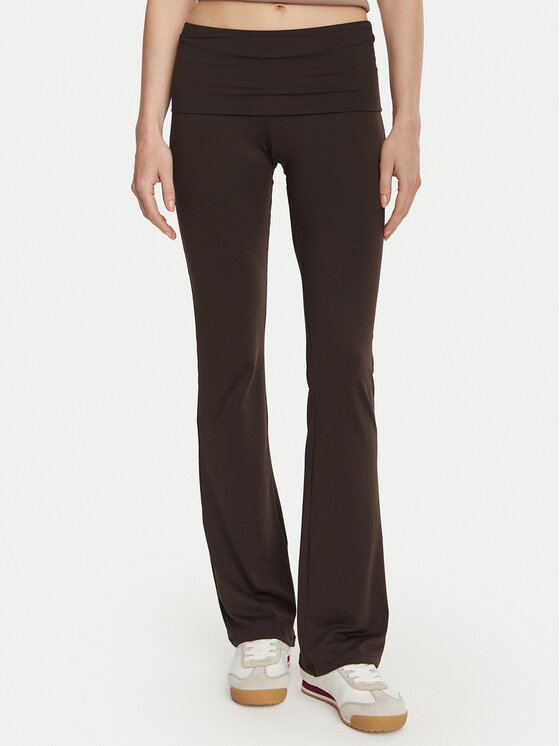 Guess Legginsy V6YB24 K4713 Brązowy ciemny Slim Fit