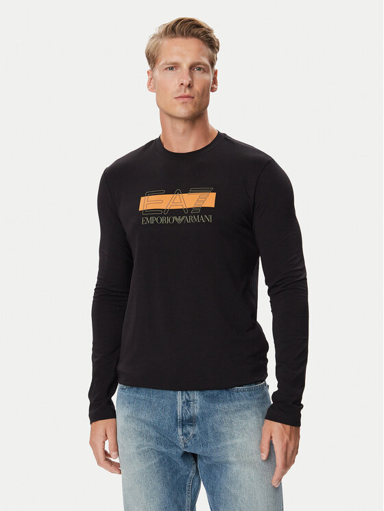 EA7 Emporio Armani Longsleeve 7M002417 AF10373 UC001 Czarny Slim Fit