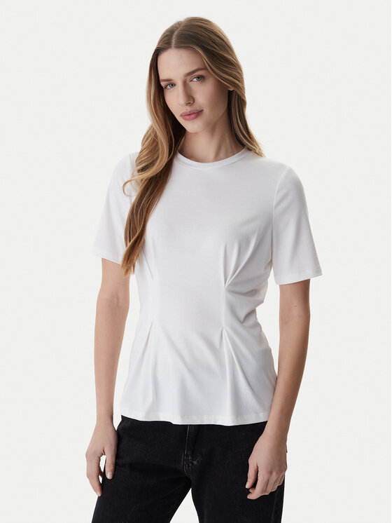ONLY Top Elena 15368451 Biały Slim Fit
