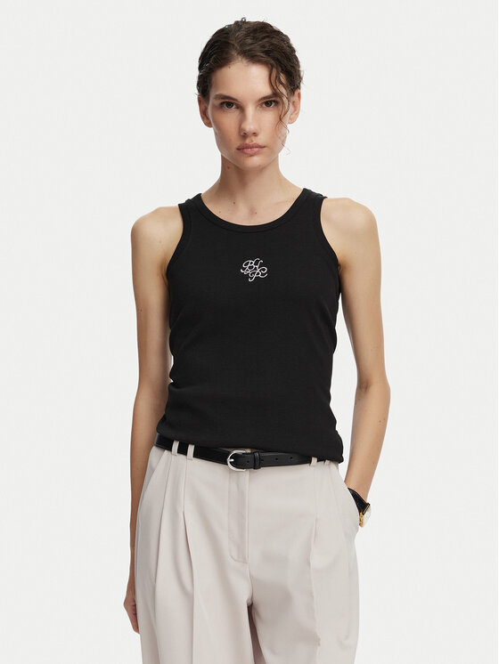 Beverly Hills Polo Club Top P-SS26W-TK550000 Czarny Regular Fit