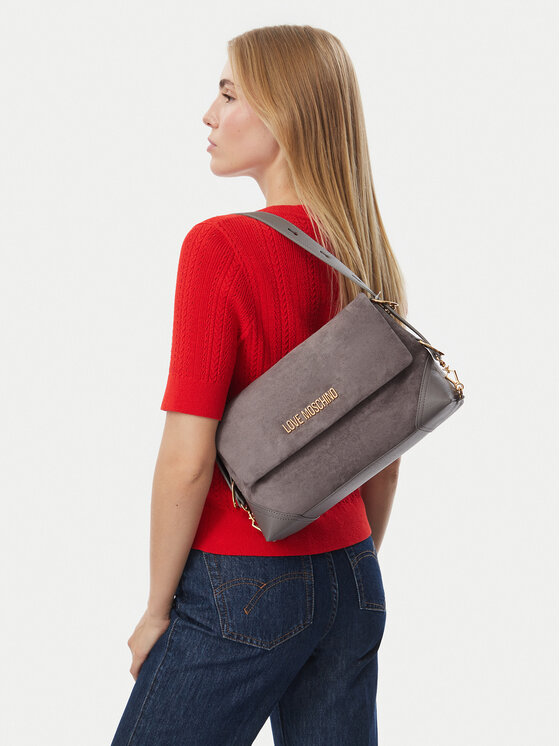 LOVE MOSCHINO Torebka JC4092PP0PLD101A Szary