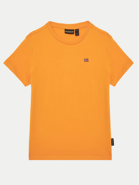 Napapijri T-Shirt Salis SS 2 NP0A4GEHA701 D Pomarańczowy Regular Fit