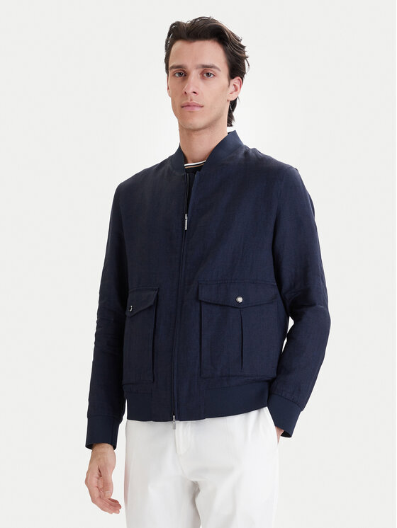 Bugatti Kurtka bomber 171300-11045 Granatowy Regular Fit