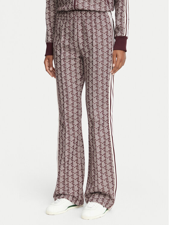 Lacoste Spodnie dresowe XF9313 Bordowy Regular Fit