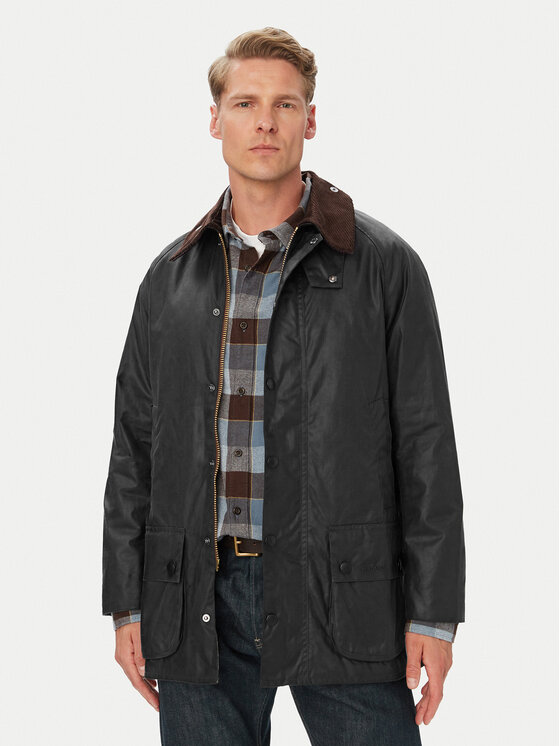 Barbour Kurtka przejściowa MWX0017SG91 Beaufort Szary ciemny Regular Fit