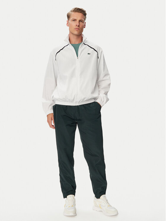 Lacoste Dres WH6927 Zielony ciemny Regular Fit