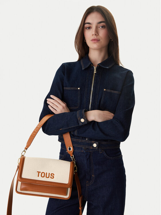 TOUS Torebka BANDOLERA M. AUDREE CANVAS 2002202743 Brązowy