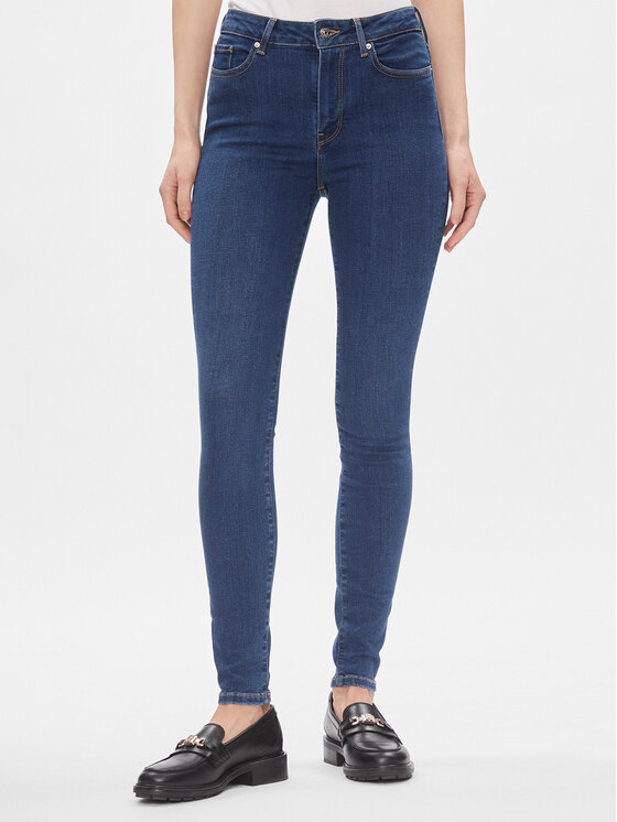 Tommy Hilfiger Jeansy Harlem WW0WW40647 Granatowy Skinny Fit