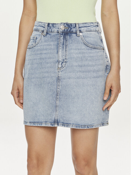 Vero Moda Spódnica jeansowa Tessa 10301536 Niebieski Regular Fit