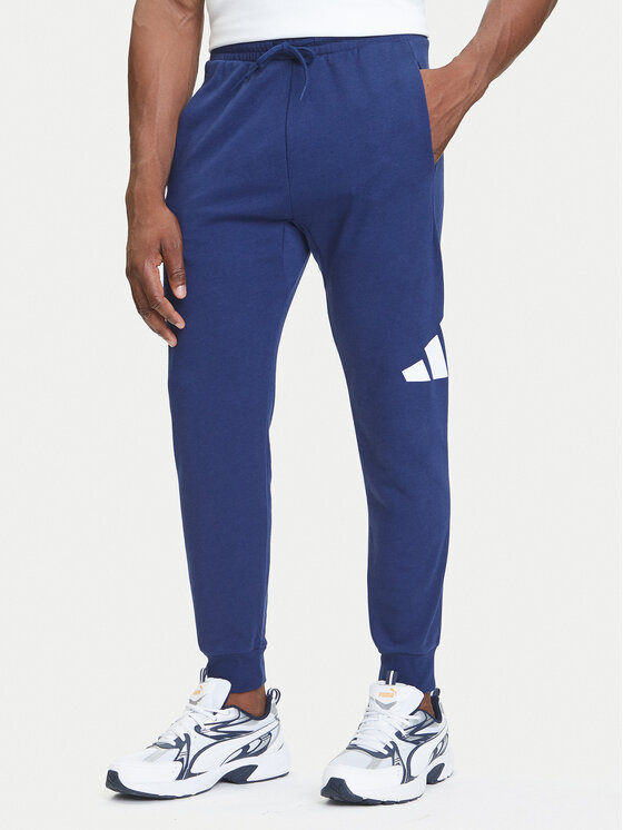adidas Spodnie dresowe Essentials Big Logo JE8967 Granatowy Regular Fit