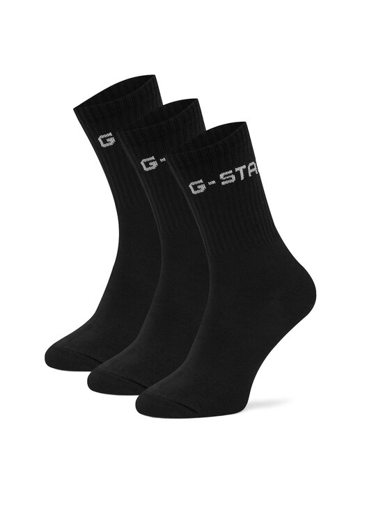 G-STAR Skarpety długie CEO_AS_G_STAR_001W_AW26 (3-PACK) Czarny