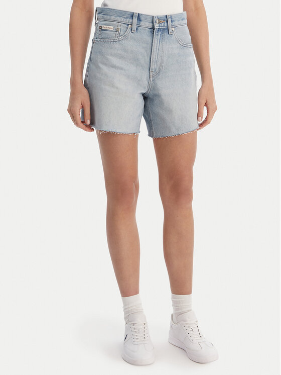 Calvin Klein Jeans Szorty jeansowe LV047F766G Niebieski Relaxed Fit