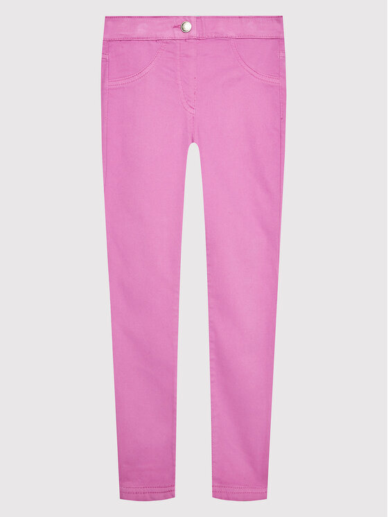 United Colors Of Benetton Spodnie materiałowe 4AU0CE00Q Różowy Skinny Fit
