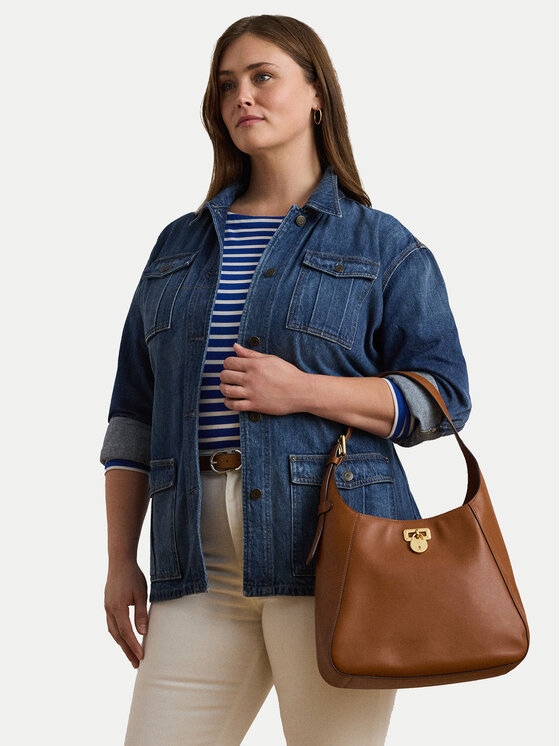 LAUREN RALPH LAUREN Torebka Large Tanner Shoulder Bag 431956790001 Brązowy
