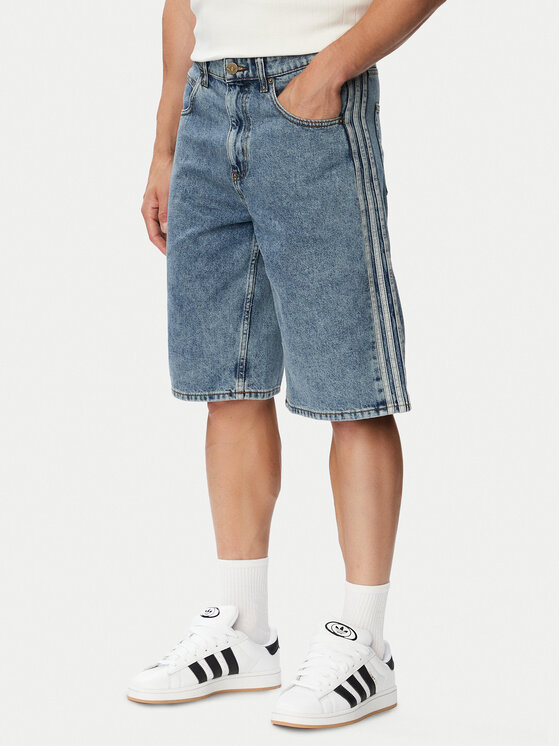 adidas Szorty jeansowe Firebird Adicolo KS4975 Niebieski Regular Fit