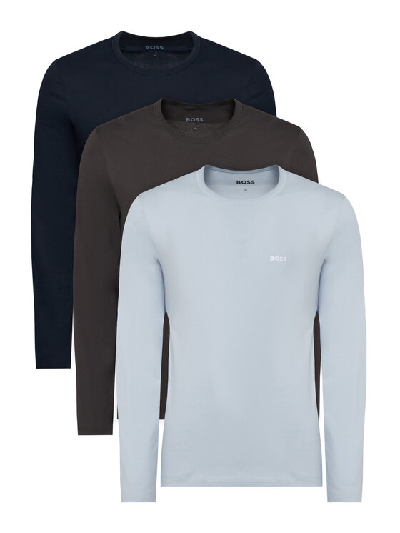 BOSS Komplet longsleeve 50492321 Granatowy Regular Fit