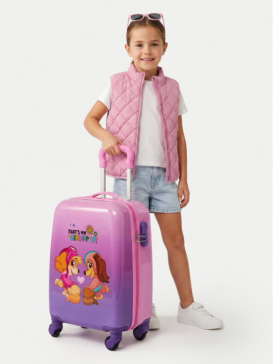 Paw Patrol Walizka dziecięca CEO-ACCCS-SS26-105PAW-S Różowy