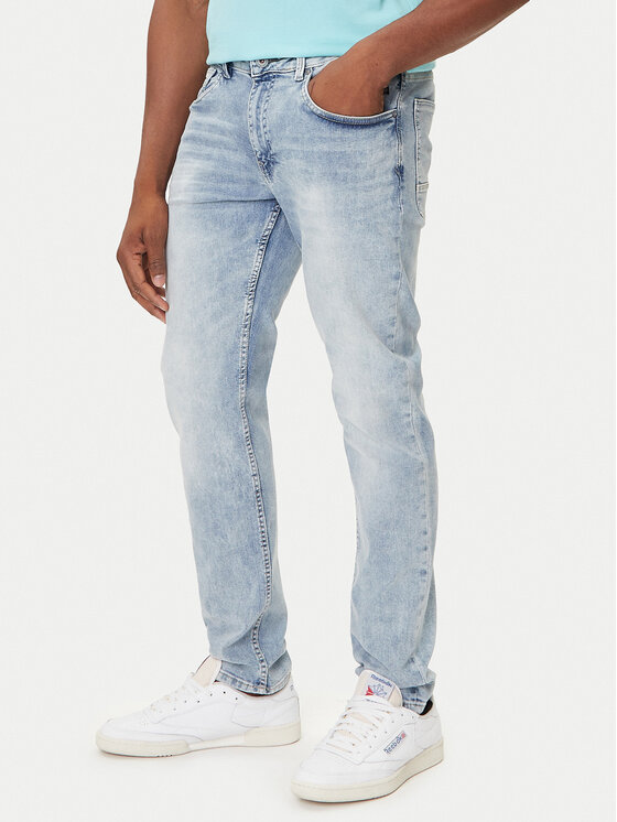 Petrol Industries Jeansy Seaham Niebieski Slim Fit