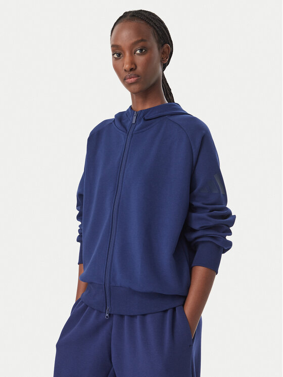 adidas Bluza Soft Lux KR2747 Niebieski Loose Fit