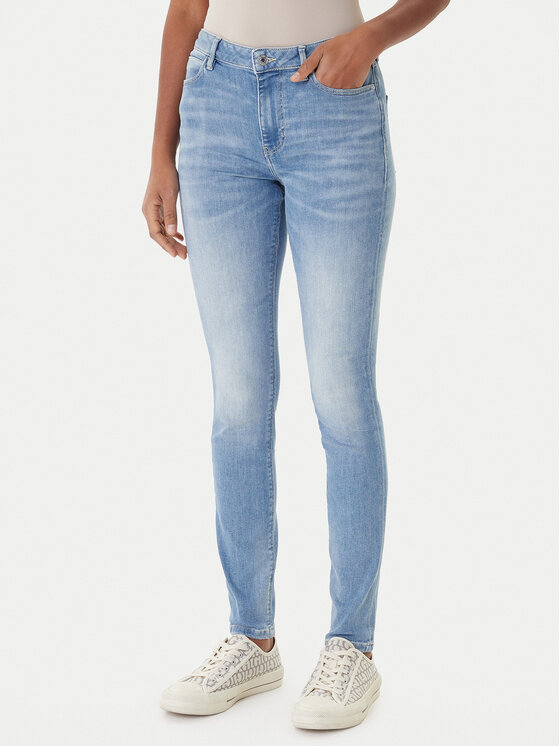Guess Jeansy W2YA46 D4Q01 Niebieski Skinny Fit