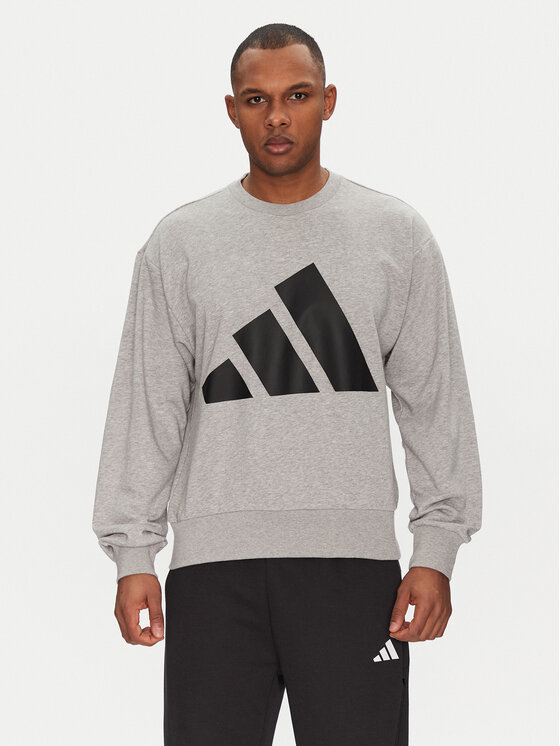 adidas Bluza Essentials Big Logo JE8952 Szary Regular Fit