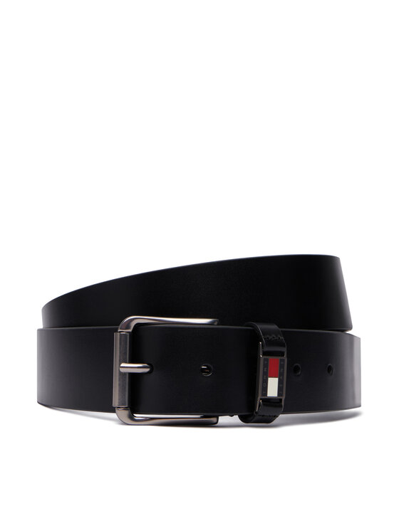 Tommy Jeans Pasek Tjm Tommy Roller Buckle 4.0 AM0AM14460 Czarny