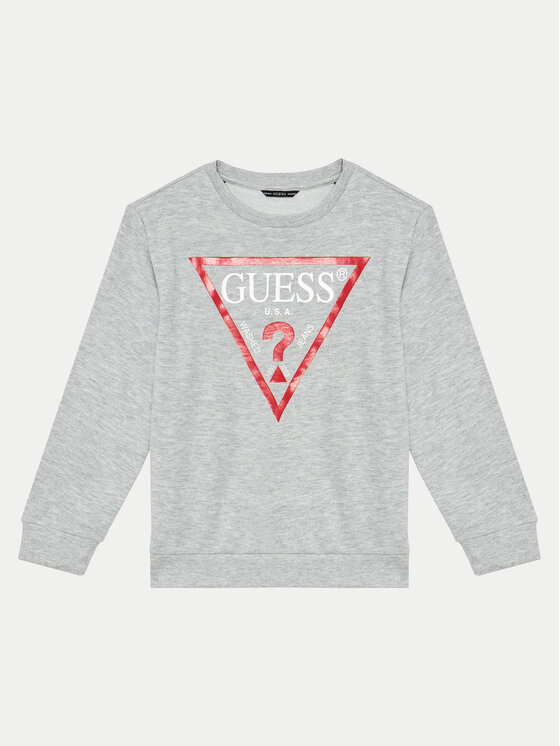 Guess Bluza L73Q09 KAUG0 Szary Regular Fit