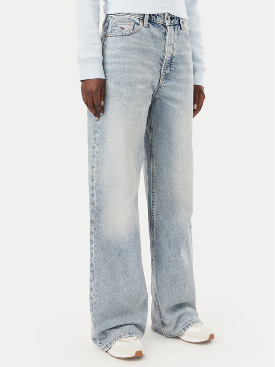 Tommy Jeans Jeansy DW0DW23027 Niebieski Wide Leg