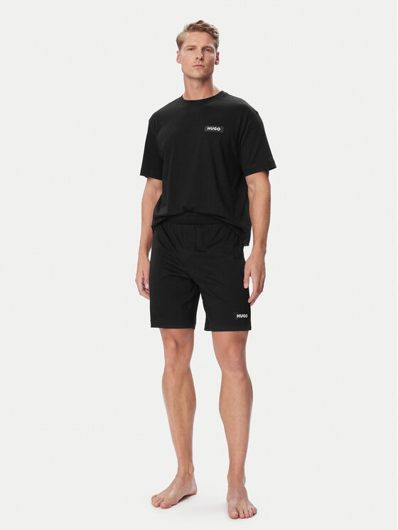 HUGO Piżama Ron Short Set 50578605 Czarny Regular Fit